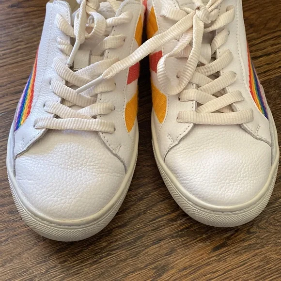 Soludos Shooting Star Embroidered Leather Sneakers - Picture 5 of 7